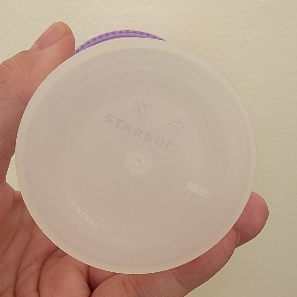 NWOT Starbucks 2024 White Frosted Reusable Color Changing Venti Tumbler … - Picture 3 of 7